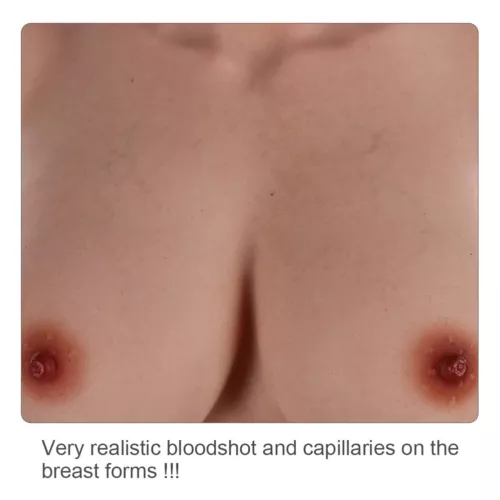 9. Realistische Brustform Crossdresser Brustschild gefälschte Boobs mit Blutschuss - Bild 7 von 18