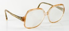 Vintage 55-12-135 M/C USA Eyeglasses Frames Light Tortoise Big Mod 80 s