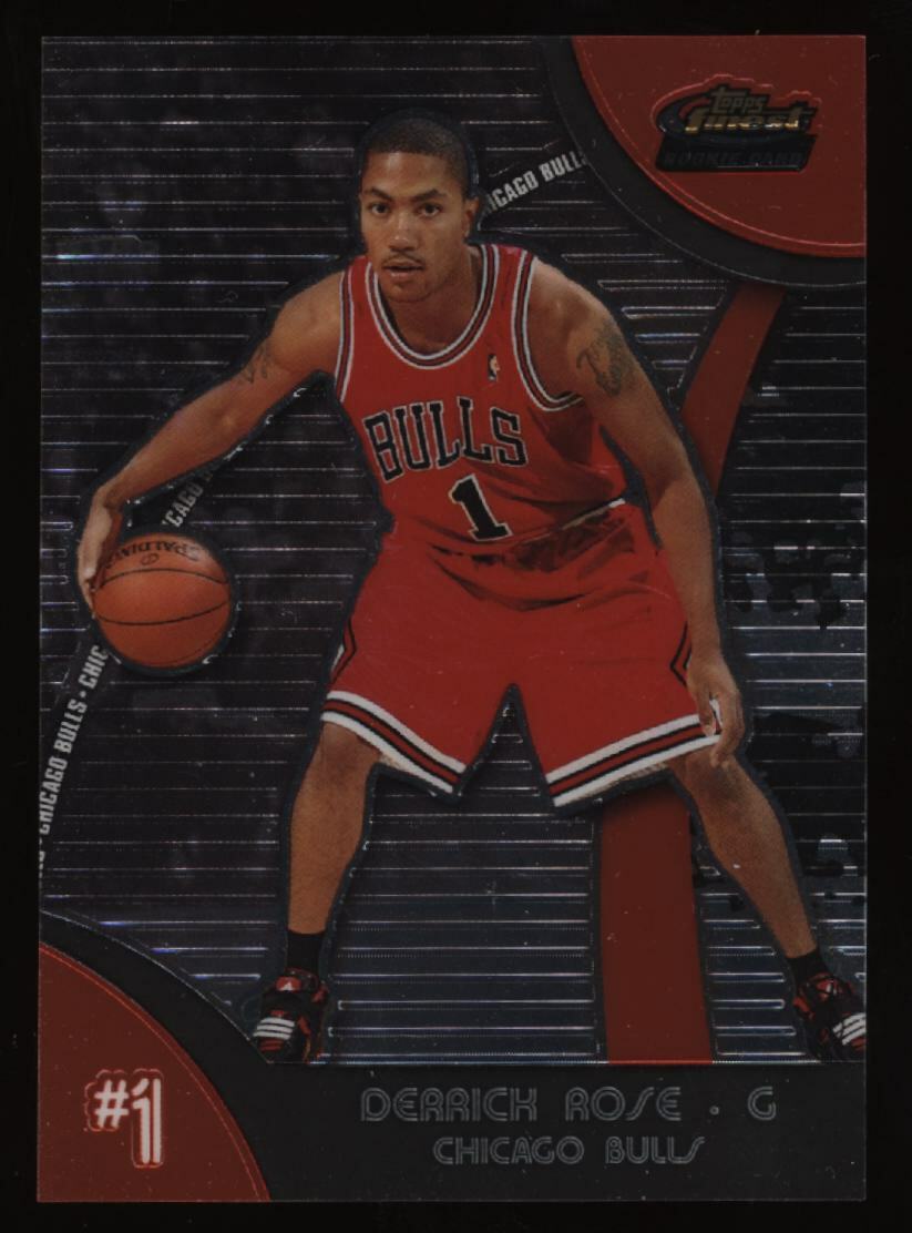 2007-08 Derrick Rose Topps Finest XRC SP Rookie Rc #101 *NICE 