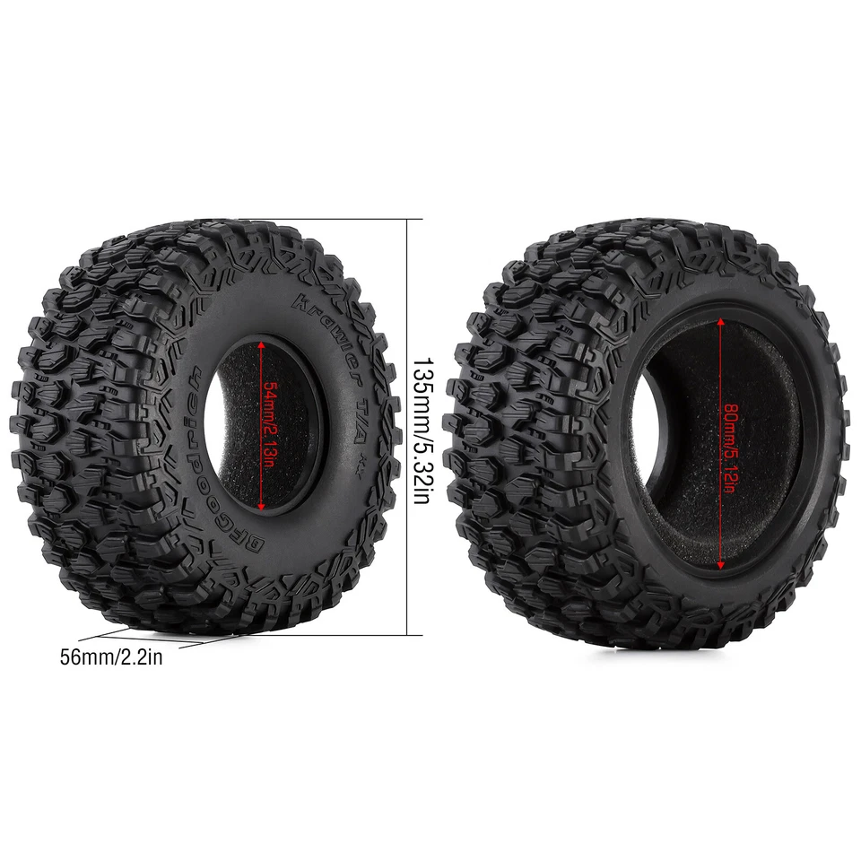 4pc 2.2 RC Reifen 17mm Hex für 1/7 Short Course Truck Traxxas UDR 1/8 Auto Buggy - Bild 2 von 4