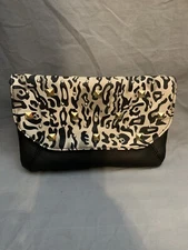 NEW Grace Adele FAITH Ocelot Clutch Purse Bag 22 inch detachable strap