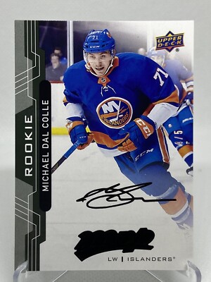 2018-2019 Upper Deck MVP Black Script Parallel Michael Dal Colle RC /5