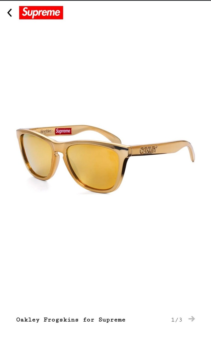 Supreme Oakley Collaboration Sungalasses Frogskins Limited Supreme Oakley Collaboration Sungalasses Frogskins Limited
