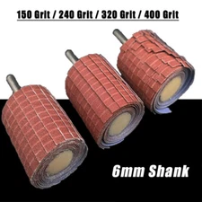 Emery Cloth Sanding Flap Wheel Polishing Grinding Head Abrasive 150-400 Grit