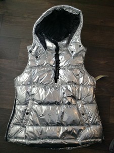 michael kors vest womens silver