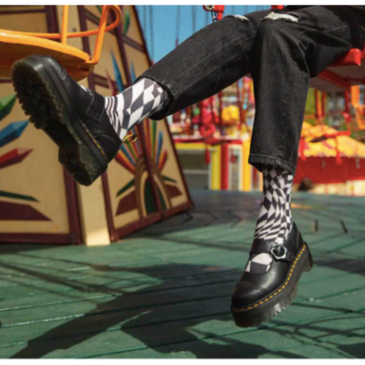 New Dr Martens Mary Jane Shoes Platform Chunky Goth Punk Retro