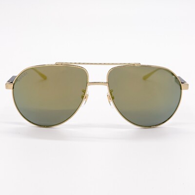 GUCCI GG1311S 002 Gold/Yellow To Grey Gradient Mirror 61-15 