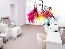 3D Graffiti-Mädchen M53 Geschäft Tapete Wandgemälde Selbstklebend Handel An