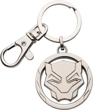 Official WAKANDA FOREVER Authorized Marvel Black Panther Symbol KEYCHAIN 4.2cm