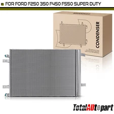A/C Condenser w/ Receiver Drier & Bracket for Ford F-250 350 Super Duty 17-22