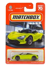 Matchbox 2023 MBX 70 Years Team McLaren Green McLaren 720S Spider