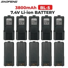 10PC Baofeng UV-5R Battery 3800mAh For Baofeng UV-5R BF-F8HP UV-5R III UV-5RE
