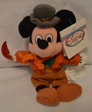 The Disney Store Mickey Mouse Bob Cratchit Bean Bag Plush Chritmas Carol NWT
