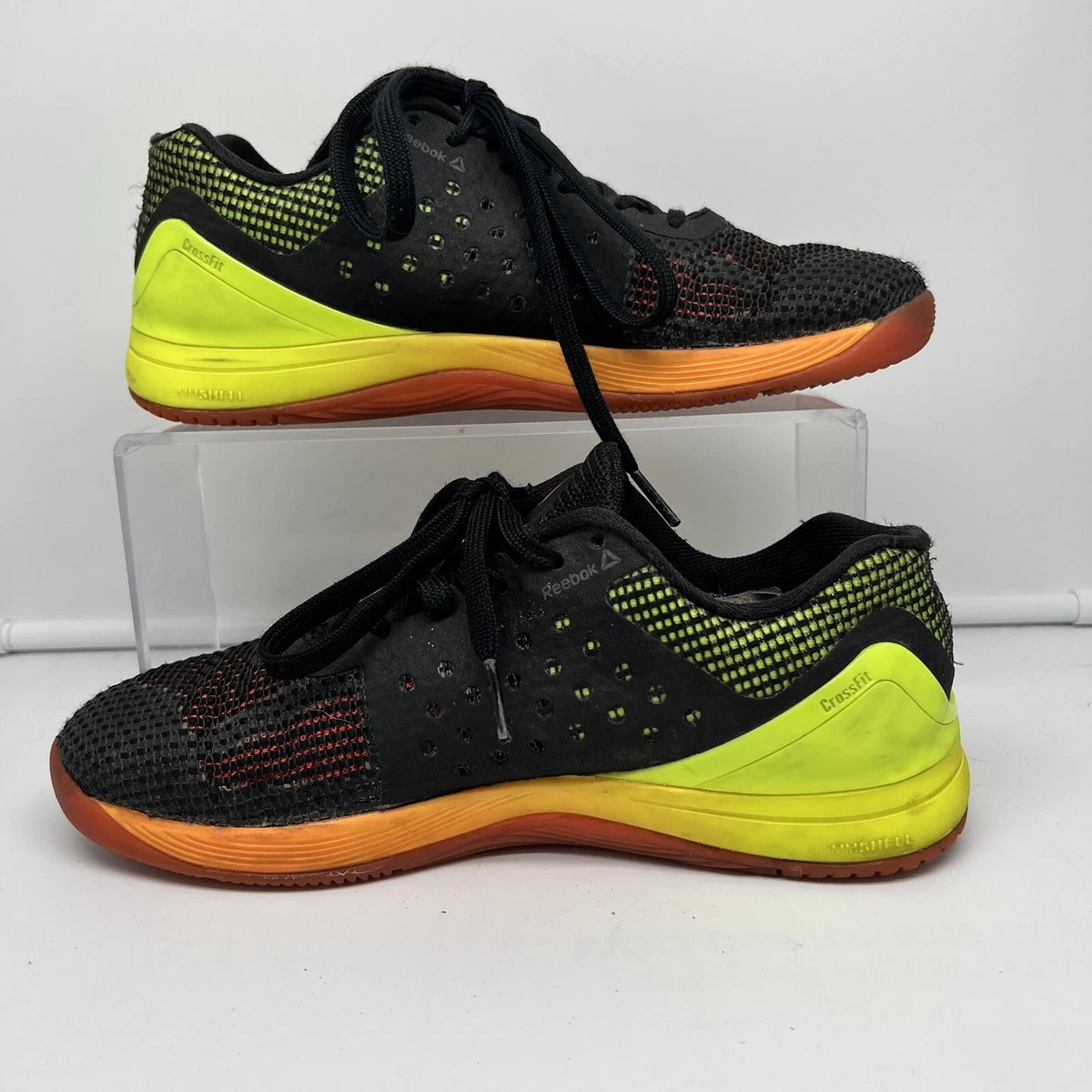 Reebok Nano 7 CrossFit Shoes Weightlifting Sz 7 Black Neon Yellow | eBay