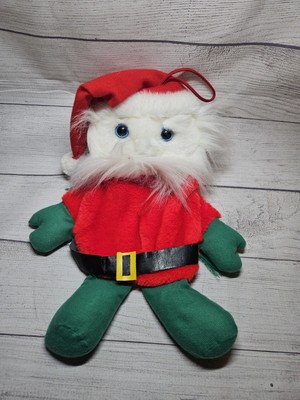 Vintage SANTA Stocking with POCKET - 16'' Christmas Stocking - 1970s