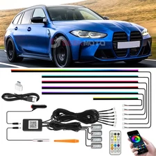 10 in 1 LED RGB Neon Interior Strip Light Ambient Lights Kits For M2 M3 M4 M5 M7