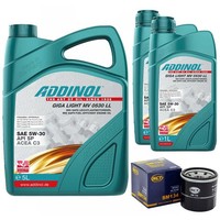 MotoröL Set 5W-30 Giga Light MV 0530 LL 7 Liter + ÖLfilter FüR Infiniti FX QX70