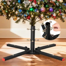 Christmas Tree Stand for Artificial Trees - Folding Metal Xmas Tree Stands Re...