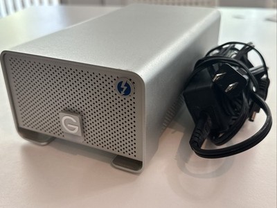 G-Technology G-RAID with dual Thunderbolt 8TB External Drive Silver RAID 0G02272
