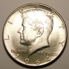 1964 P Kennedy Half Dollar 90% Silver BU   "Actual Coin Pictured"