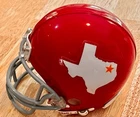 Riddell Red Mini Football Helmet NFL Dallas Texans Throwback 1960-62, KC Chiefs
