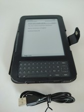 Amazon Kindle 3rd Gen Keyboard D00901 WiFi Bundle w/ Case Cable
