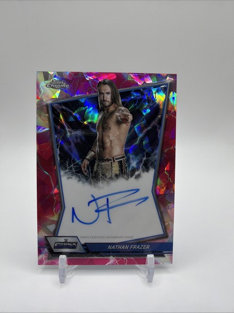 2026 WWE Topps Chrome Sapphire Nathan Frazer Blue Brand Auto 1/1!