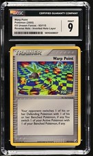 CGC 9 Warp Point Inverted Holo Layer Reverse Holo Pokemon Ex Unseen Forces 2005