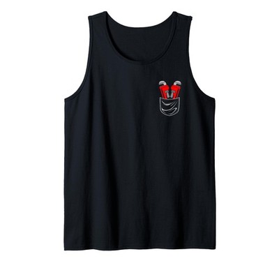 Cute Plumbing Plumber Tools In A Pocket Tank Top