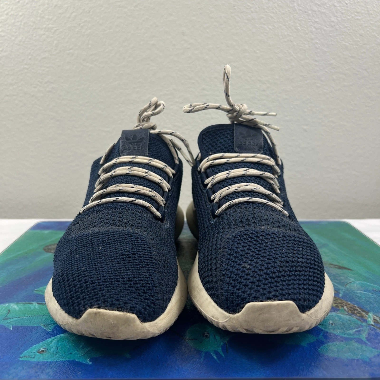 Sneakers unisex Adidas Tubular Ortholite blu navy beige taglia 7