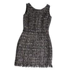 Dolce & Gabbana Dress Sleeveless Wool Tweed Womens 38 (equivalent to Used MOLO-0