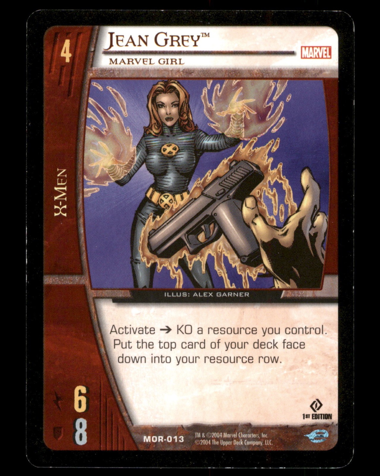Jean Grey MOR-013 VS System X-MEN Trading Card TCG CCG