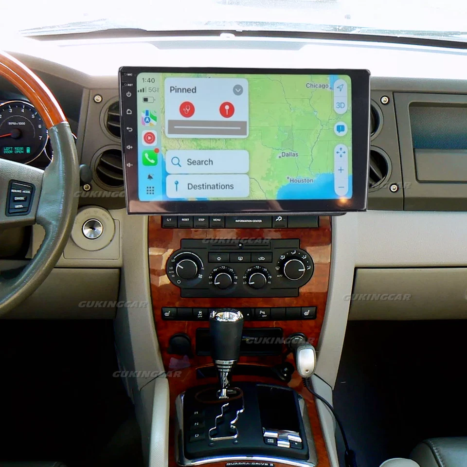 64G FOR 2006-2007 Jeep CommandeR Android14 CarPlay Car Stereo Radio GPS Navi Foto 2 de 4