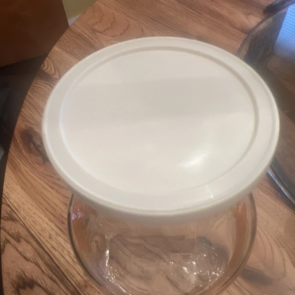 Jarra jarra de jugo de naranja Anchor Hocking vintage EE. UU. con tapa Foto 4 de 4