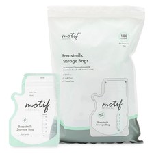 Motif Medical Breastmilk Storage Bags 100 Count 8oz Easy Pour Spout BPA Free NEW