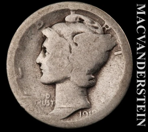 1918 Mercury Dime — photo from the most recent tracked eBay sale