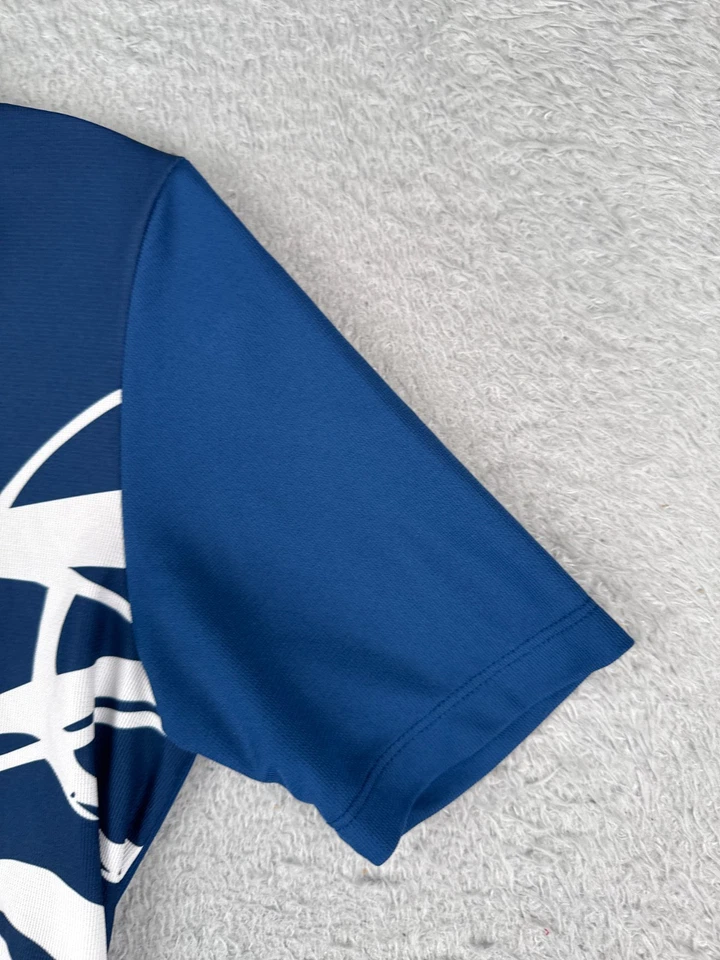 Camiseta de ciclismo Sugoi para niñas extra grande azul 1/4 cremallera manga corta 100 % poliéster Foto 2 de 4