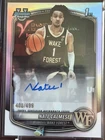 Nate Calmese 2025-26 Bowman Chrome 1st Refractor Auto /499 Wake Forest #CPA-NC