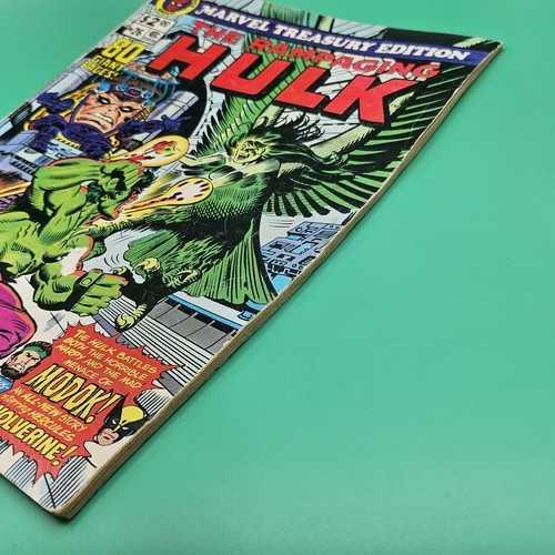 Marvel Treasury Edition #26 1980 THE RAMPAGING HULK - JUMBO SIZE Vintage Worn CB - Picture 4 of 10