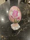 Fenton Glass Burmese Egg on Stand Pink Limited Edition 339/ 2500 by B Williams.