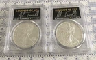 ALAN TRAMMELL AUTO 2021 PSA/PCGS SILVER EAGLE MS70 LAST 1 & 2 FIRST LEGENDS LIFE
