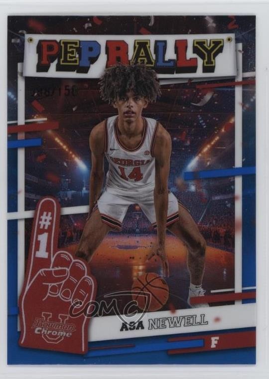 2024-25 Bowman U Chrome Pep Rally Blue Refractor /150 Asa Newell #PR-3 6f8