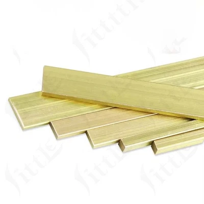 Messingstange Messing Flach stange Vollstab Dick2-32mm Kann Geschnitten Werden - Bild 1 von 4