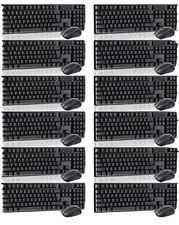 TECLADO Y MOUSE INALAMBRICO,Wireless Standard Keyboard , Mouse Combo Set - Black