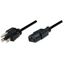 Manhattan - PC Power Cable, 1.8 m - 6ft. (Bla...