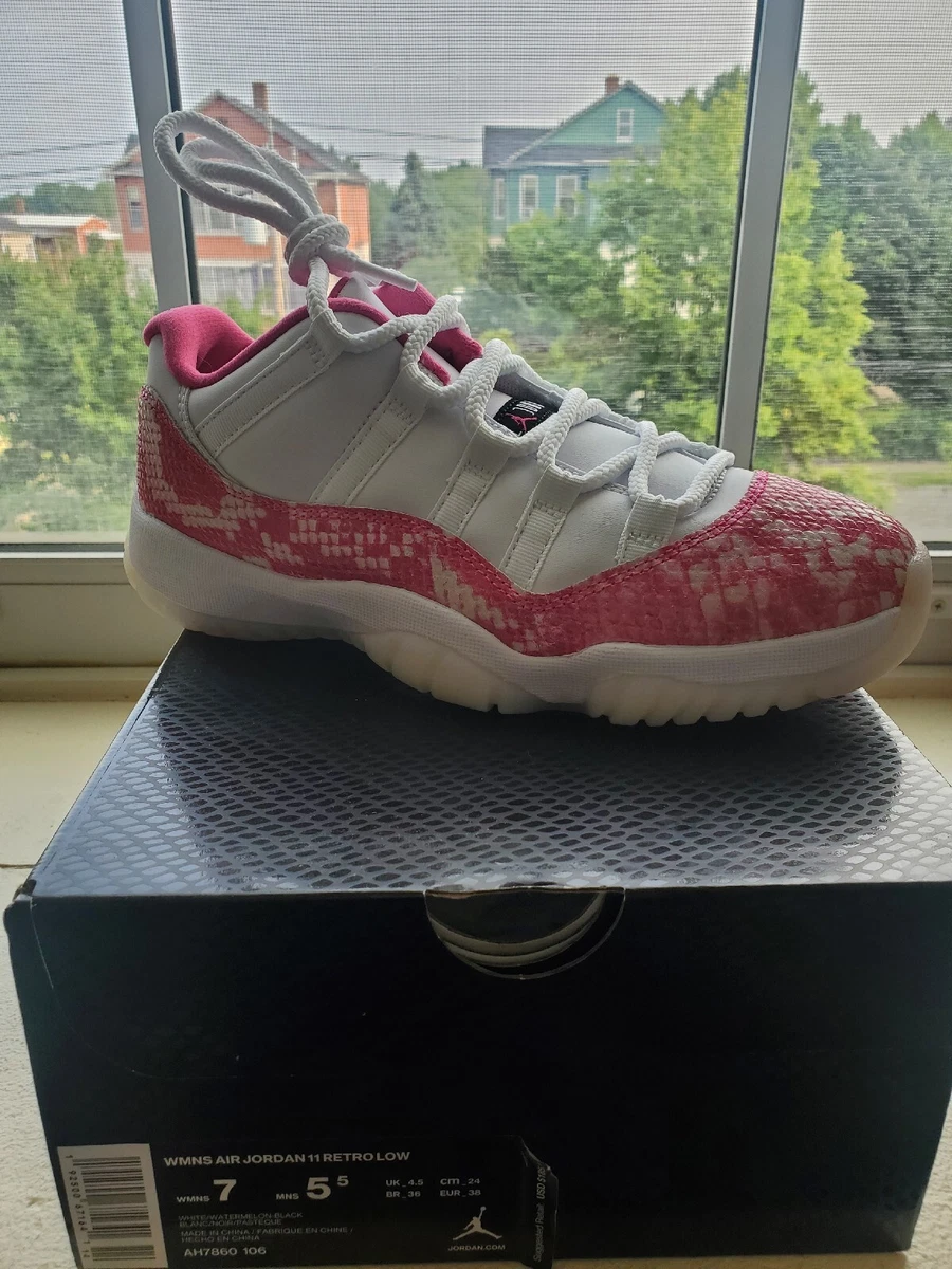 Air Jordan 11 Retro Low size 7W Pink Snakeskin 2019 192500671641 | eBay