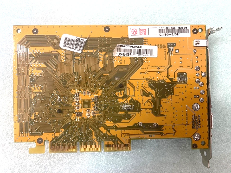RARE ASUS AGP-V7100MAGIC/32M NVIDIA GEFORCE2 MX AGP VGA SVIDEO COMP OUT  MXB186 - Image 2 of 3