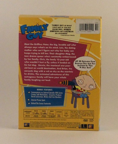 Family Guy Volume One Seasons 1 & and 2 Two 4 Discs - Picture 2 of 10