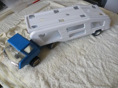 camion porte voitures avec remorque ancien vintage tonka - Photo 1/4