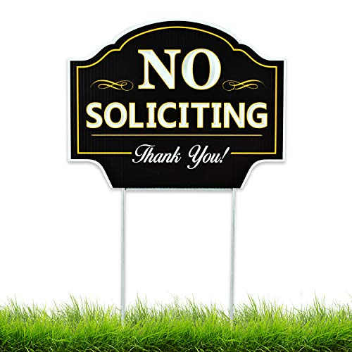 No Soliciting Japan's largest assortment Sign for Home Yard Busine Lawn Great Oklahoma City Mall House -